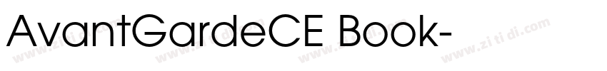 AvantGardeCE Book字体转换